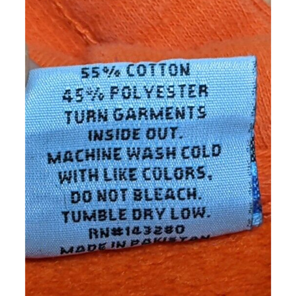 Bemidji Minnesota 2XL Hoodie Sweatshirt Orange Unisex READ - Picture 4 of 6